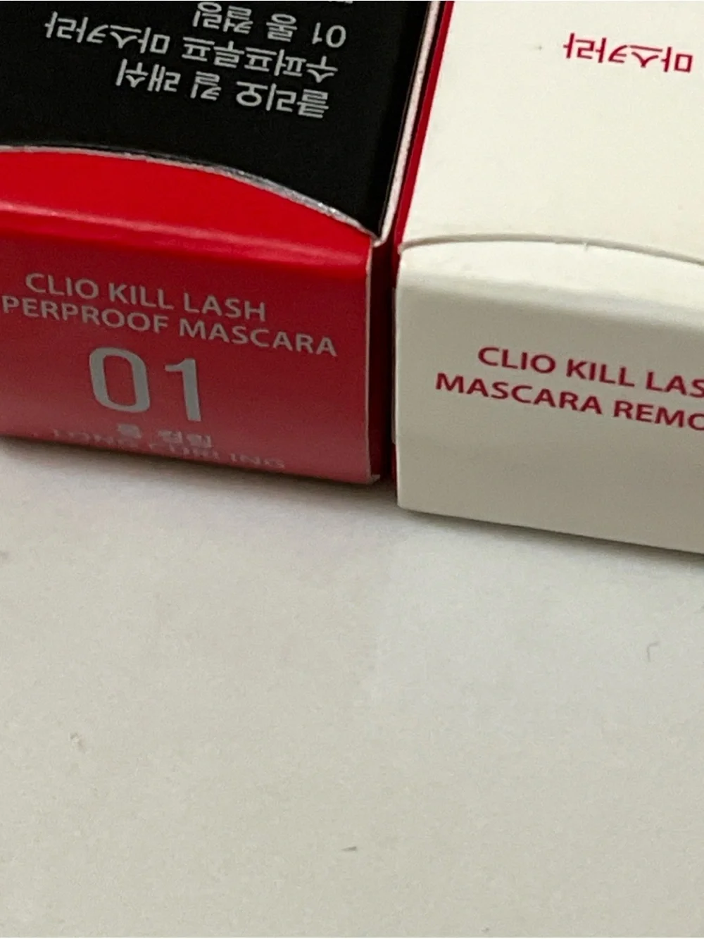 Clio kill lash superproof mascara long curling and mascara remover